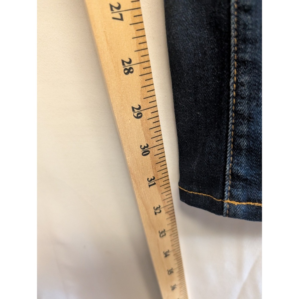 Hudson Jeans Beth Baby Boot Low Rise Back Sawtooth Flap Pockets 26 Buckle Bunny - Picture 2 of 10